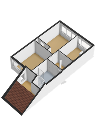 Floorplan - Dopperstraat 111, 3752 JC Bunschoten-Spakenburg